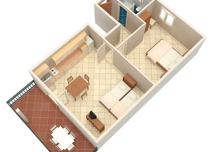 With A Parking Space - 7094 Appartement Umag